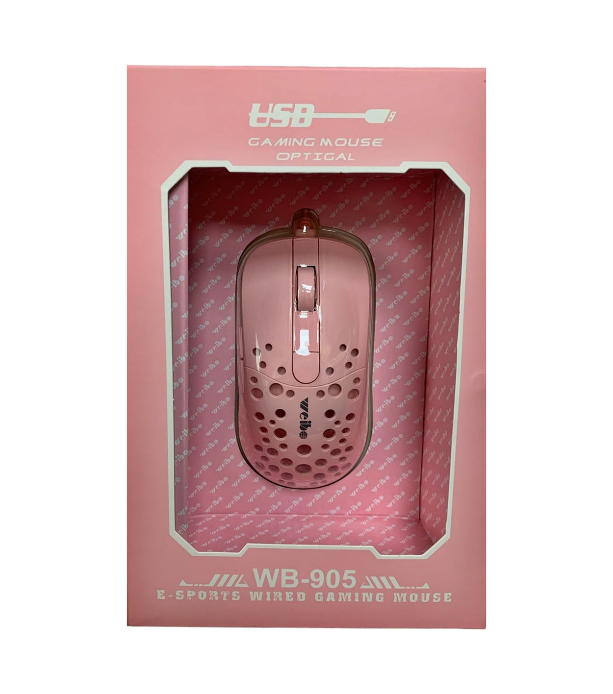 Mouse Gamer Rosa Usb Weibo 3200dpi Optic