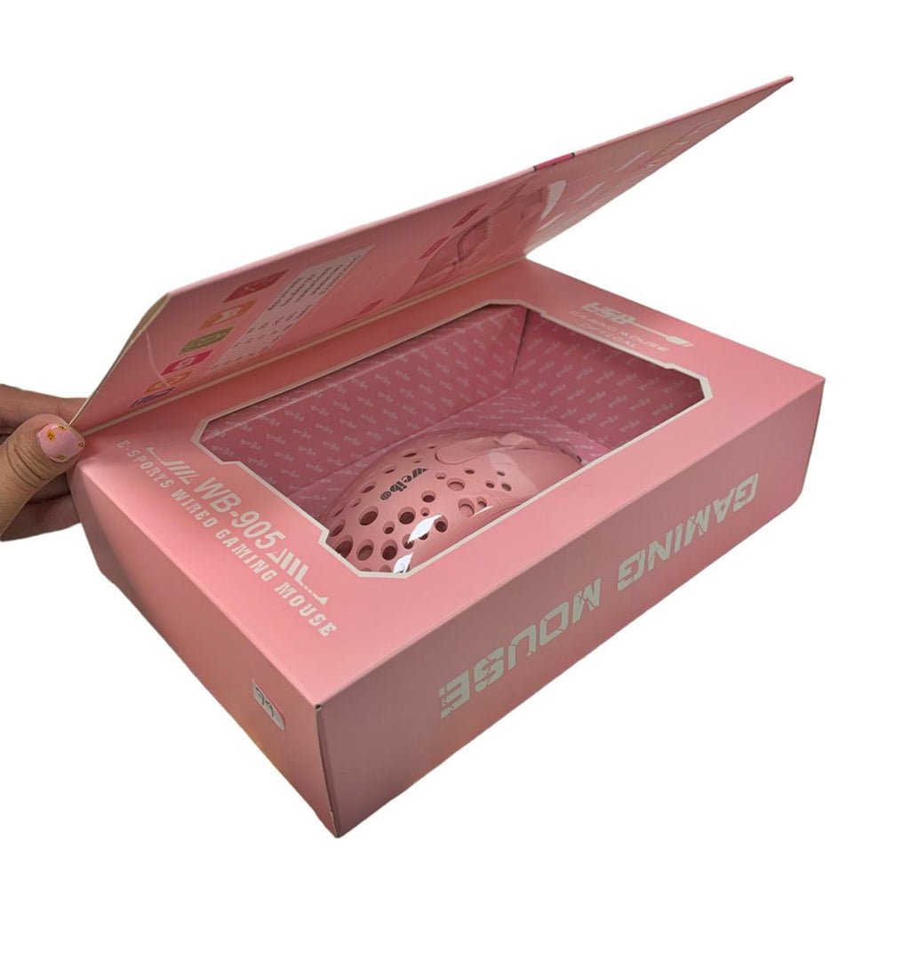 Mouse Gamer Rosa Usb Weibo 3200dpi Optic